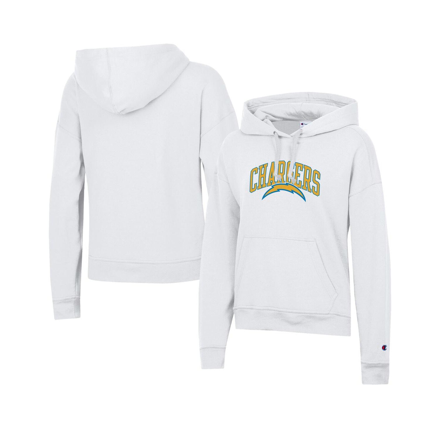 Women's White Los Angeles Chargers Power Blend Hoodie