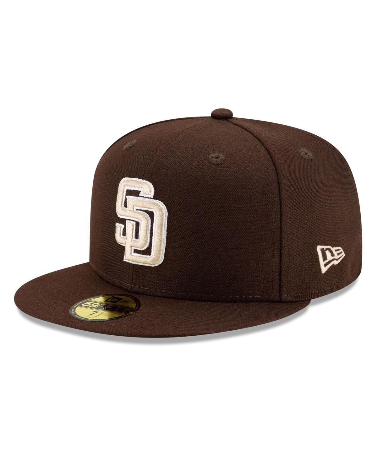 New Era Men's Brown San Diego Padres 2025 Mlb Postseason Side Patch 59FIFTY Fitted Hat