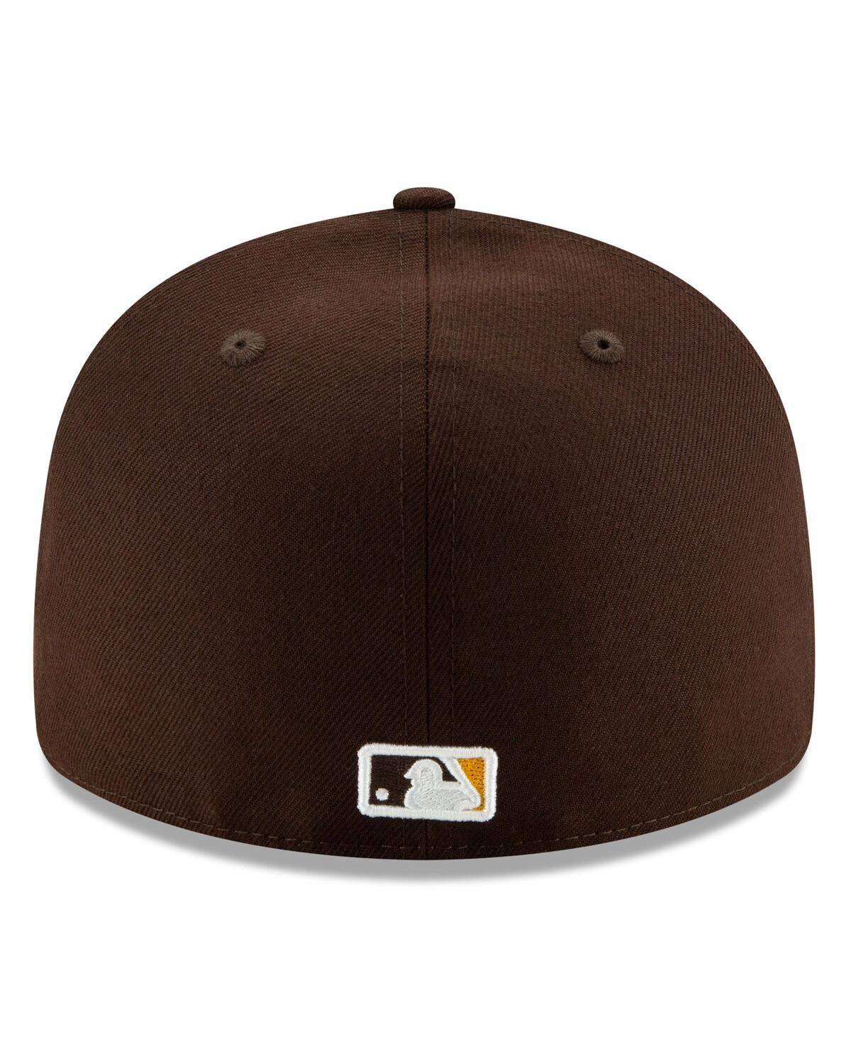 New Era Men's Brown San Diego Padres 2025 Mlb Postseason Side Patch Low Profile 59FIFTY Fitted Hat