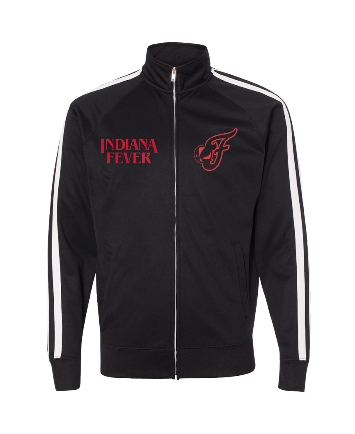 Round21 Men's And Women's Black Indiana Fever Stranger Things Hawkins Full-zip Track Jacket In Black