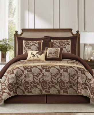 Mollybee Floral 7-Pc. Comforter Set, California King