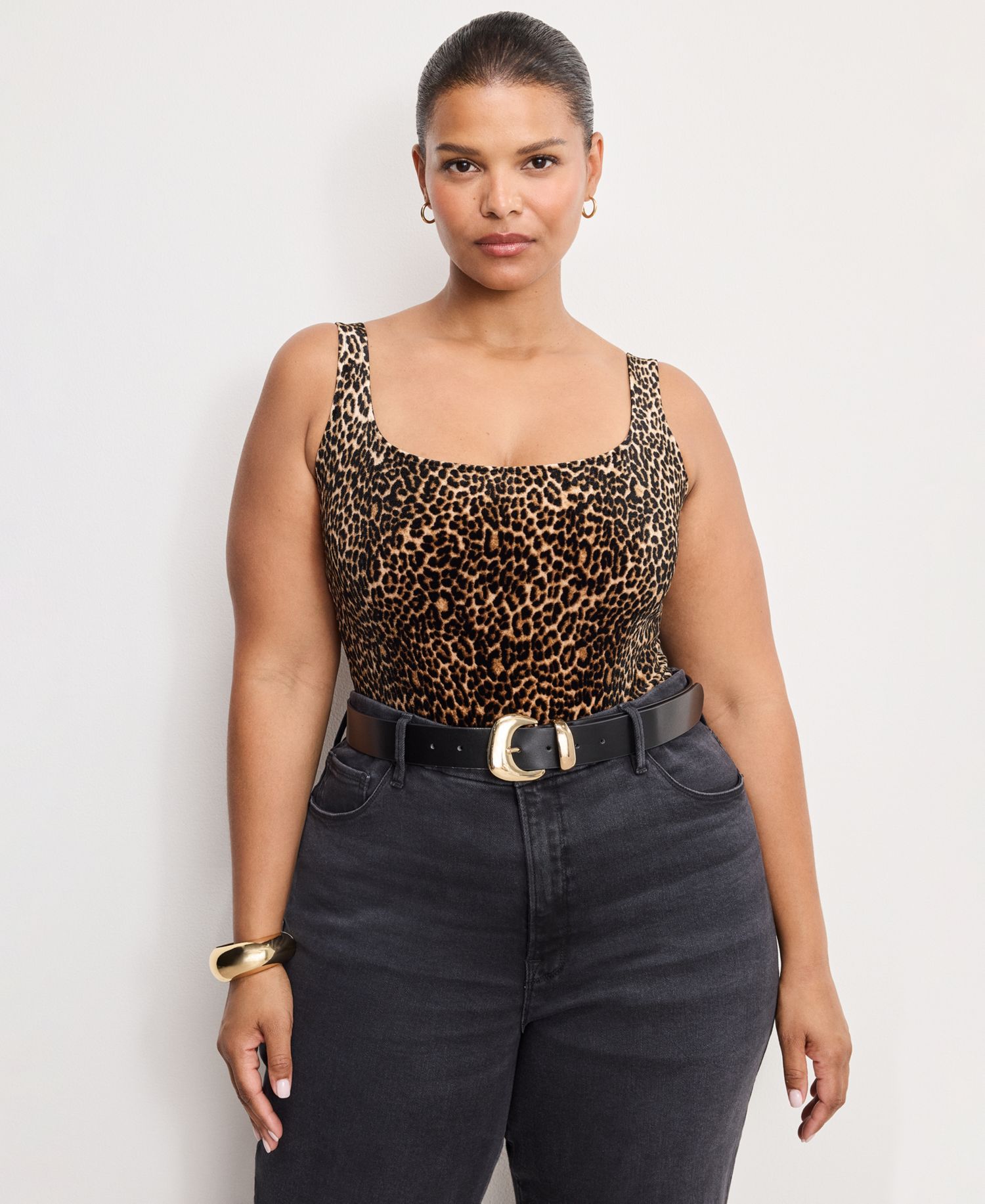 Women's Modern Tank Bodysuit, Regular and Plus