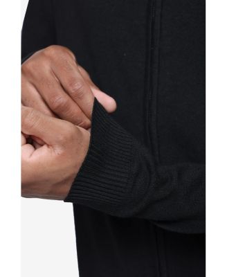Men's Full Zip Mock Neck Sweater