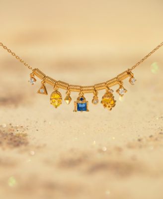 Star Wars™ Multi-Color Crystal Droids Charm Bracelet