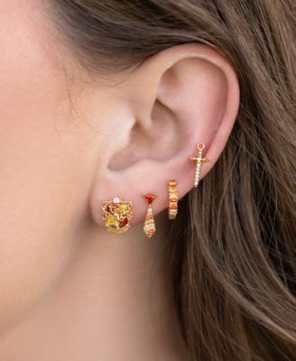 Harry Potter Gryffindor House Crystal Earring Set