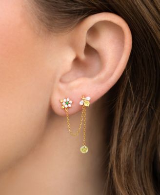 Crystal Sting Like a Bee Double Stud Earring
