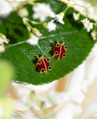 Crystal Gold Plated Spot Me If You Can Stud Earrings