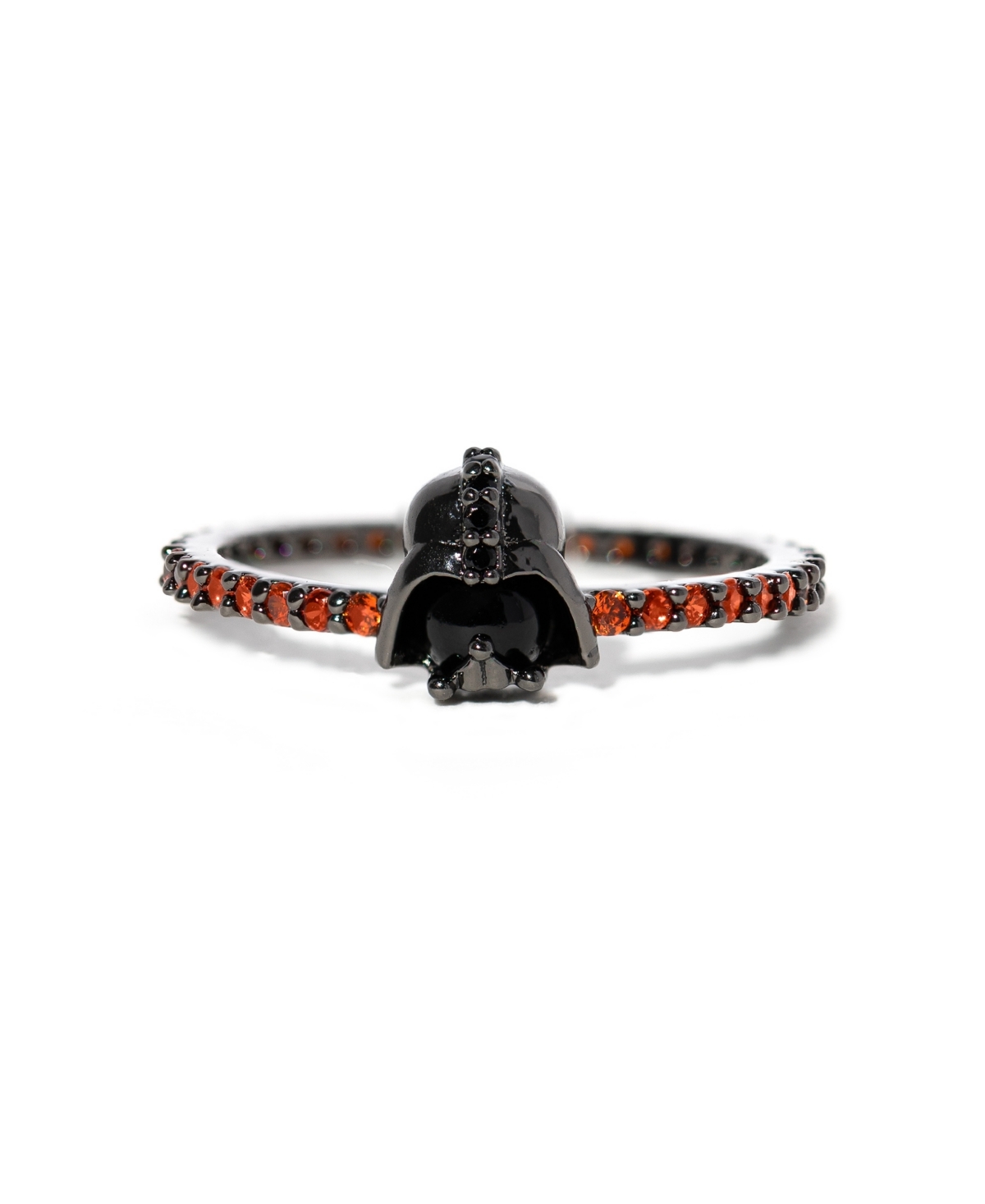 Girls Crew Star Wars Lord Vader Gunmetal Crystal Rings In Gray