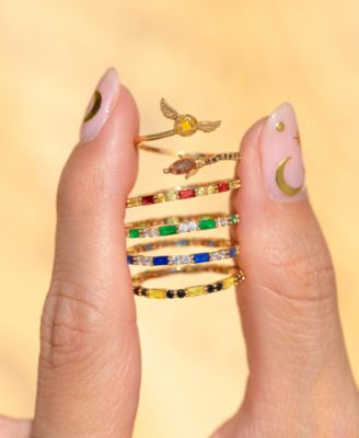 Harry Potter Slytherin House Crystal Ring