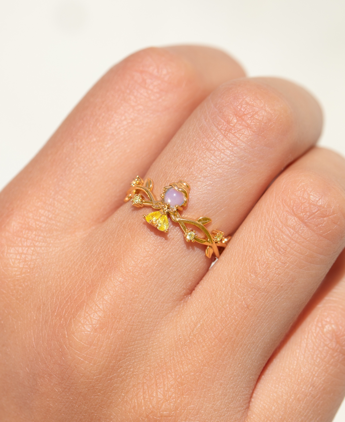 Girls Crew Disney Princess Beauty And The Beast Belle Crystal Gold Plated Rings In Gold