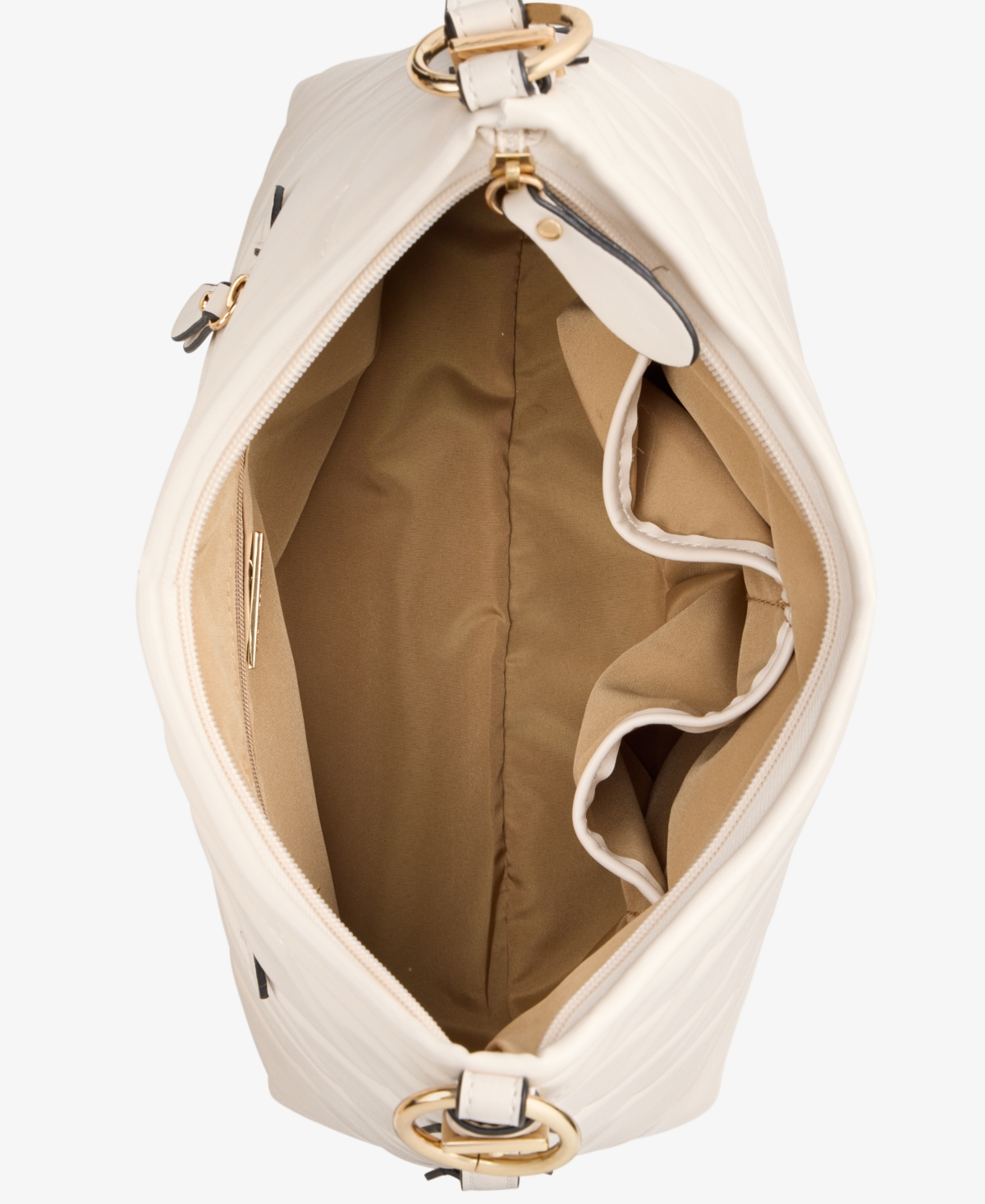 Giani Bernini Small Quilted Soft Shoulder Crossbody, Exclusively At Macy's In Neutral