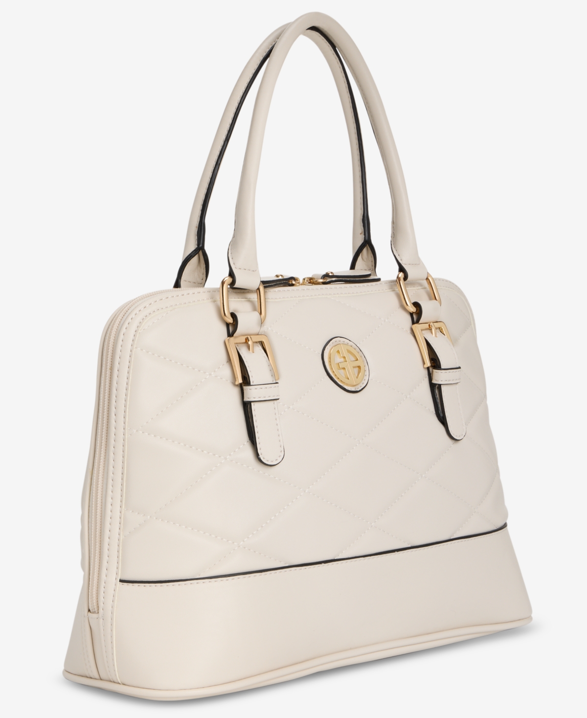 Giani Bernini Medium Quilted Dome Satchel, Exclusively At Macy's In Neutral