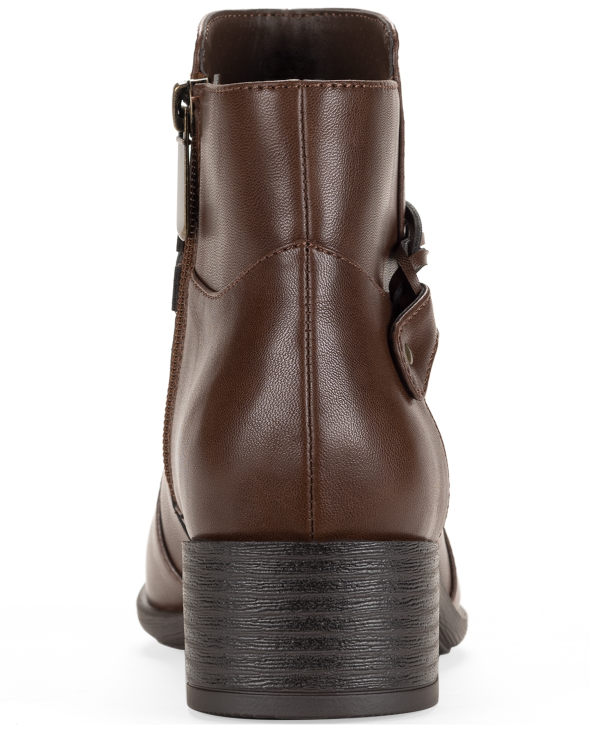 Style & Co Women's Rubyyy Almond Toe Belt Booties, Macy's Exclusive In Multi