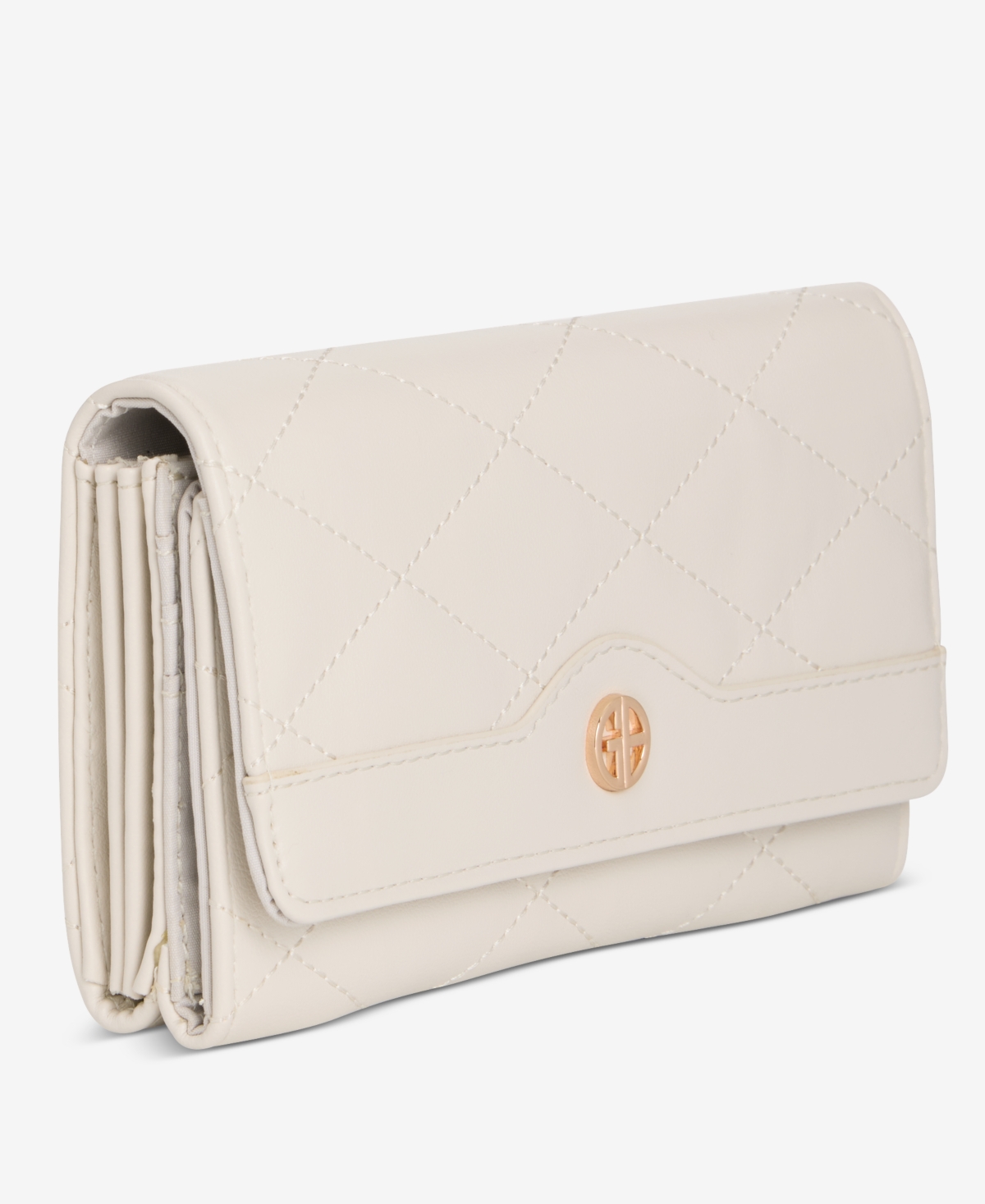 Giani Bernini Quilted Receipt Manager Wallet, Macy's Exclusive In Neutral