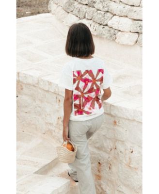 Women's Flower Square Boxy Tee