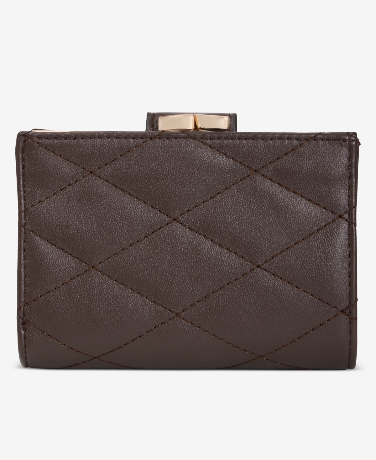 Giani Bernini Quilted Framed Indexer Wallet, Macy's Exclusive In Brown