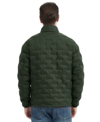 Men's Stand Collar Lightweight Warm Cube Jacket