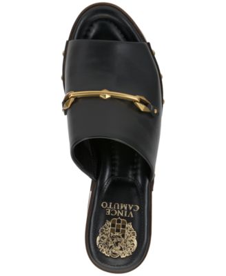 Women's Efellan Wood Platform Slip On Sandals