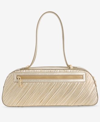 Nedda Rushed Metallic Satchel, Exclusively at Macy's