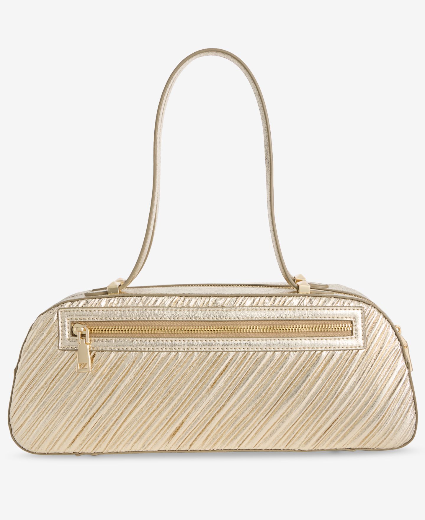 Женская сумка I.N.C. International Concepts Nedda Rushed Metallic Satchel, цвет: Золотой — фото 4