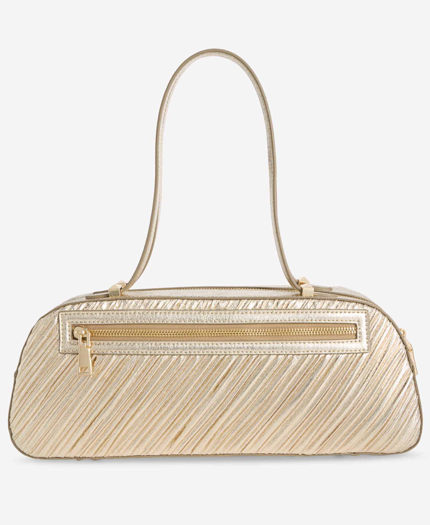 Nedda Rushed Metallic Satchel