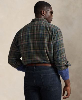 Men's Big & Tall Plaid Brushed Flannel Shirt