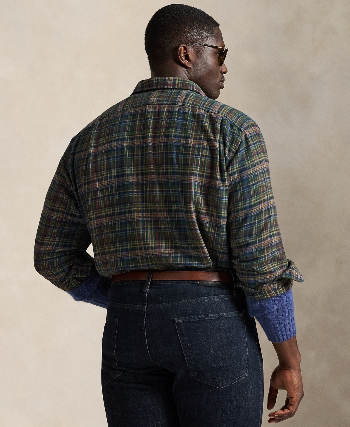Polo Ralph Lauren Men's Big & Tall Plaid Brushed Flannel Shirt