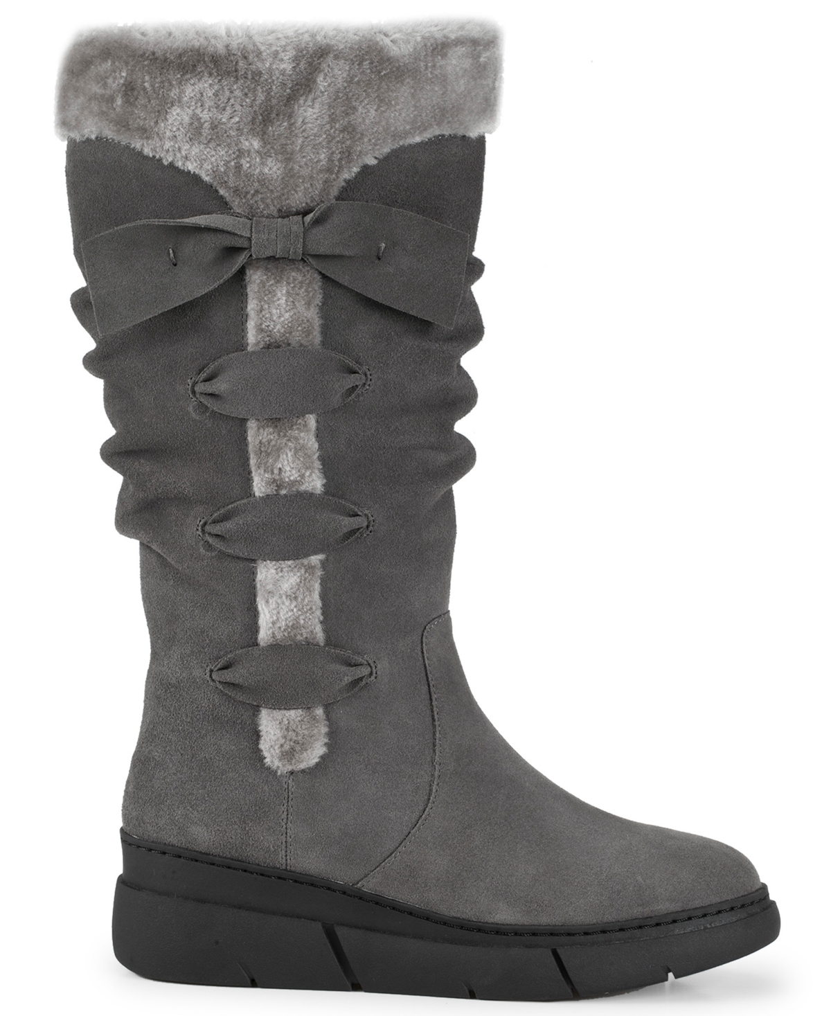 Baretraps Women's Larenna Tall Wedge Boots In Gray