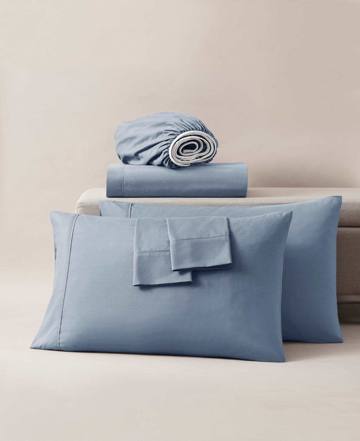 Nestl Extra Deep Pocket 7-pc. Sheet Set, King Split In Blue
