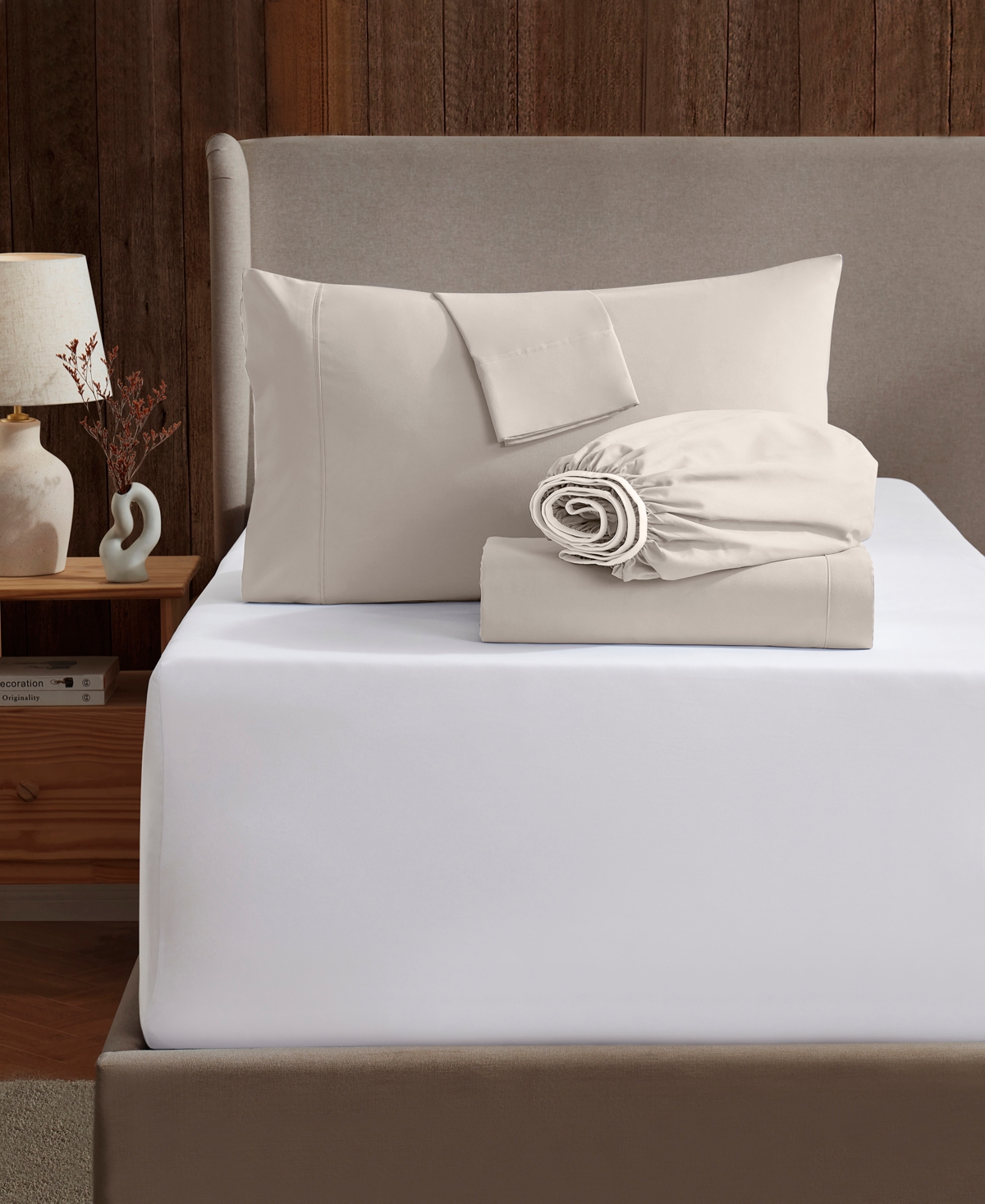 Nestl Extra Deep Pocket 4-pc. Sheet Set, Twin Xl In Sand
