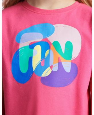 Color Lab Girls' 2-10 Printed Long-Sleeve T-Shirt