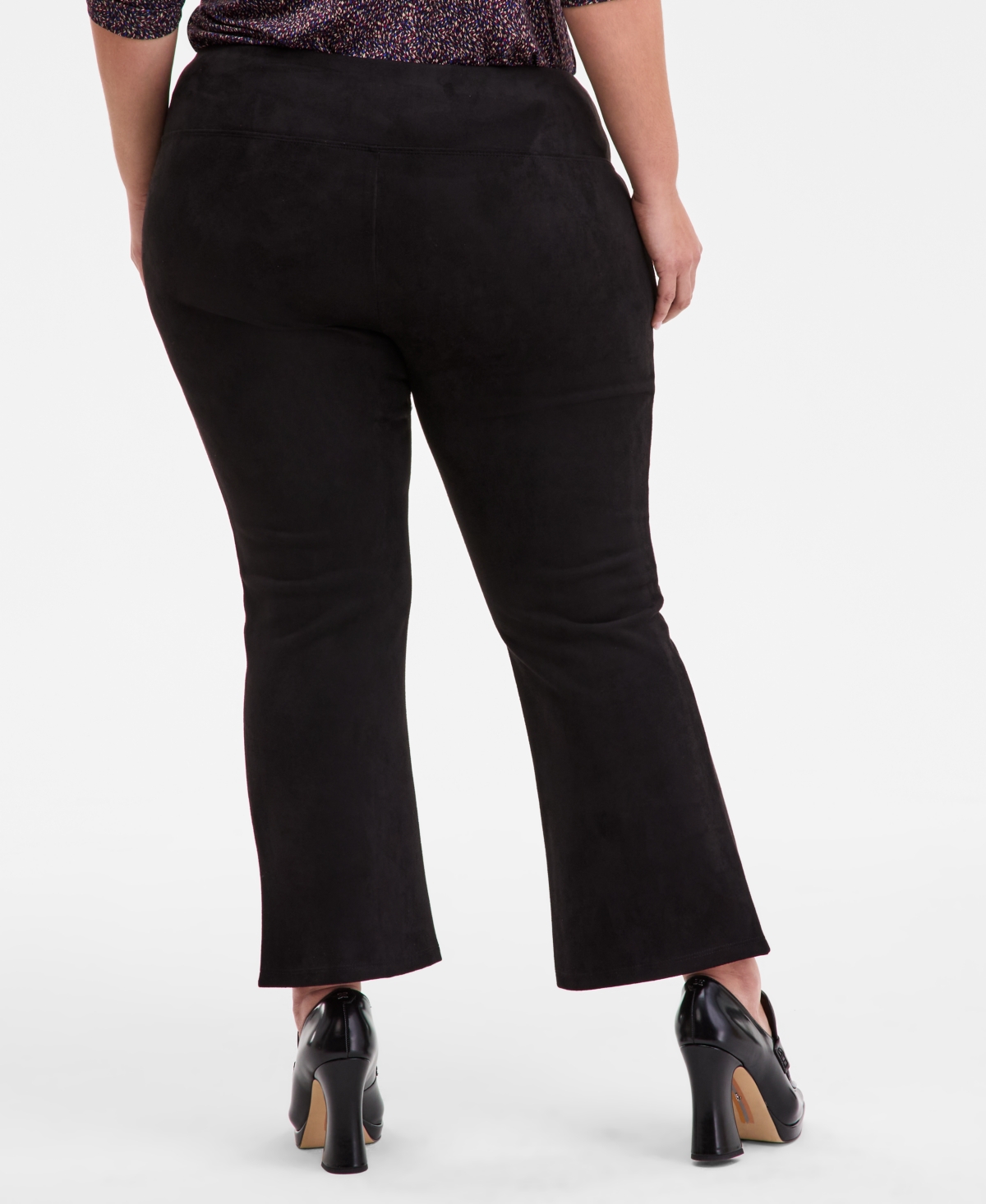 Liverpool Los Angeles Women's Cropped Flare Pants In Black