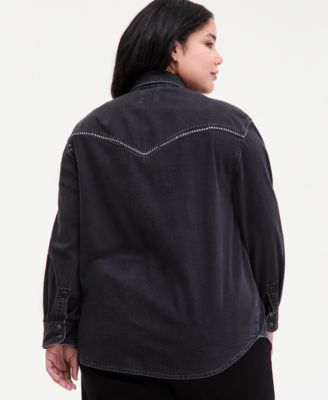 Plus Size Sawyer Western Pocket Detail Shirt