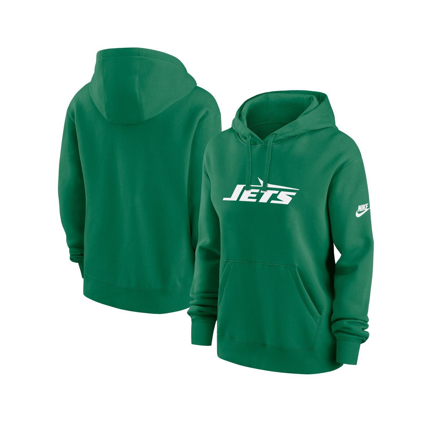 Women's Green New York Jets Club Fleece Pullover Hoodie