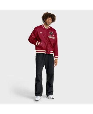 Men's Crimson Alabama Crimson Tide Legacy Full-Snap Bomber Jacket