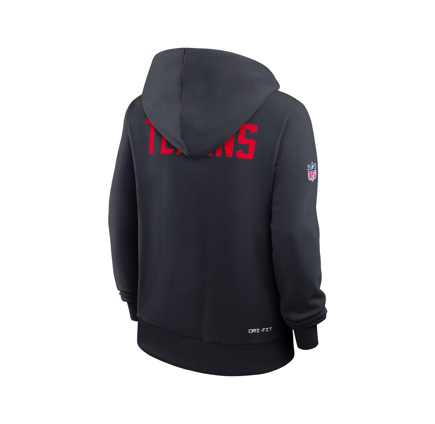 Women's Navy Houston Texans Throwback Sideline Standard Issue Dri-FIT Hoodie