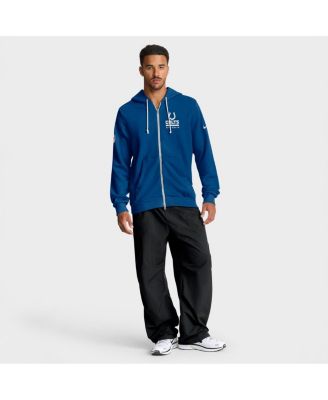 Men's Royal Indianapolis Colts Sideline Standard Issue Utility Player Dri-FIT Full-Zip Hoodie