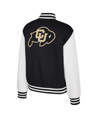 Women's Black Colorado Buffaloes French Baguette Full Snap Fleece Jacket