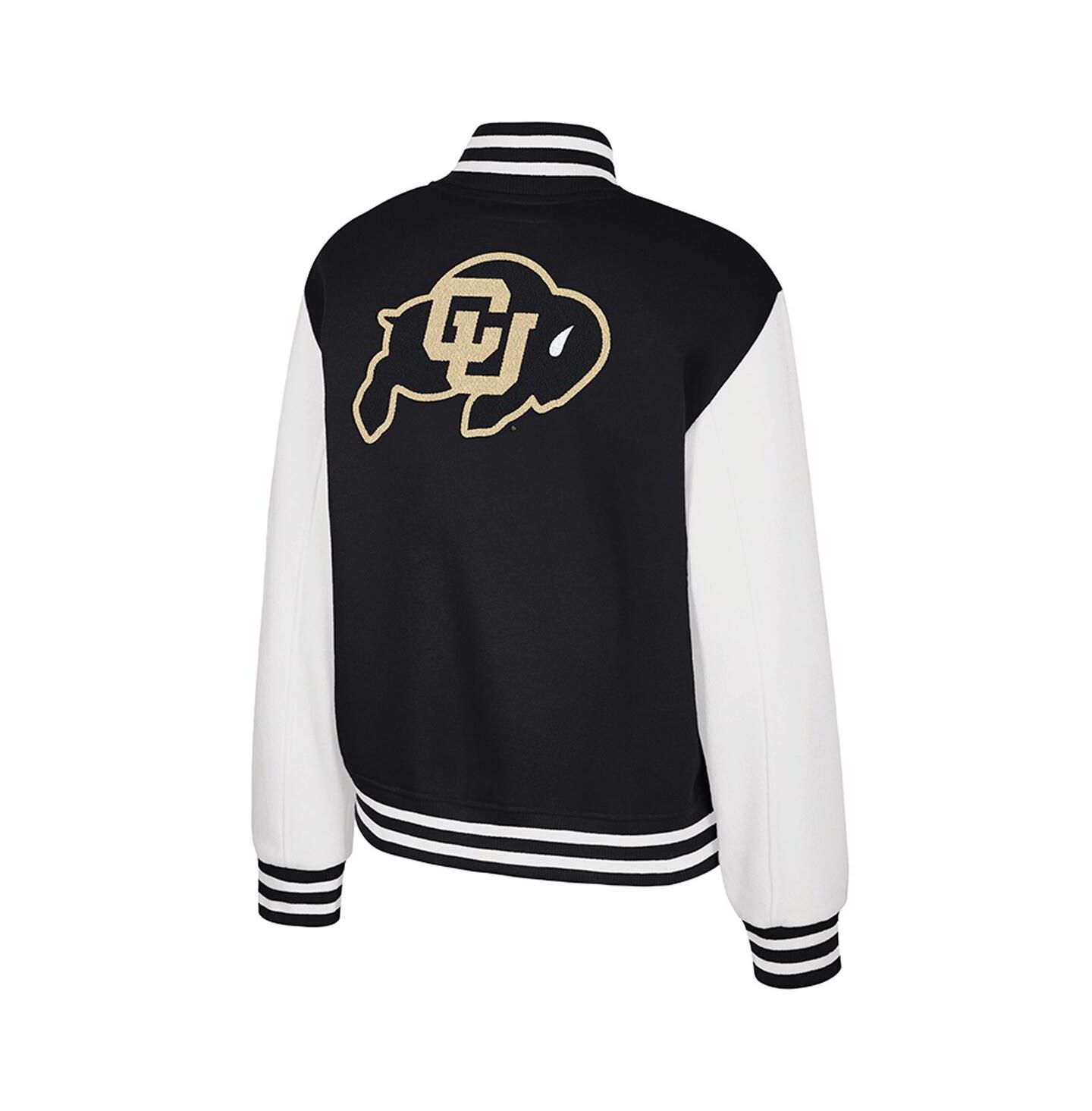 Женская куртка Colosseum Black Colorado Buffaloes French Baguette Full Snap Fleece — фото 3