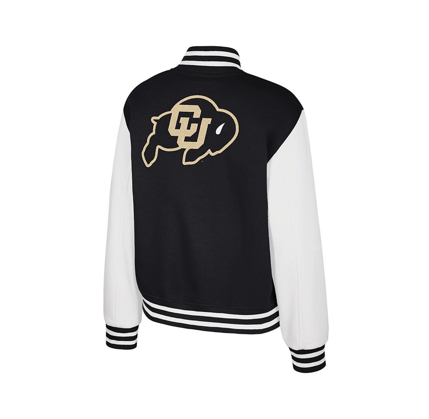 Women's Black Colorado Buffaloes French Baguette Full Snap Fleece Jacket