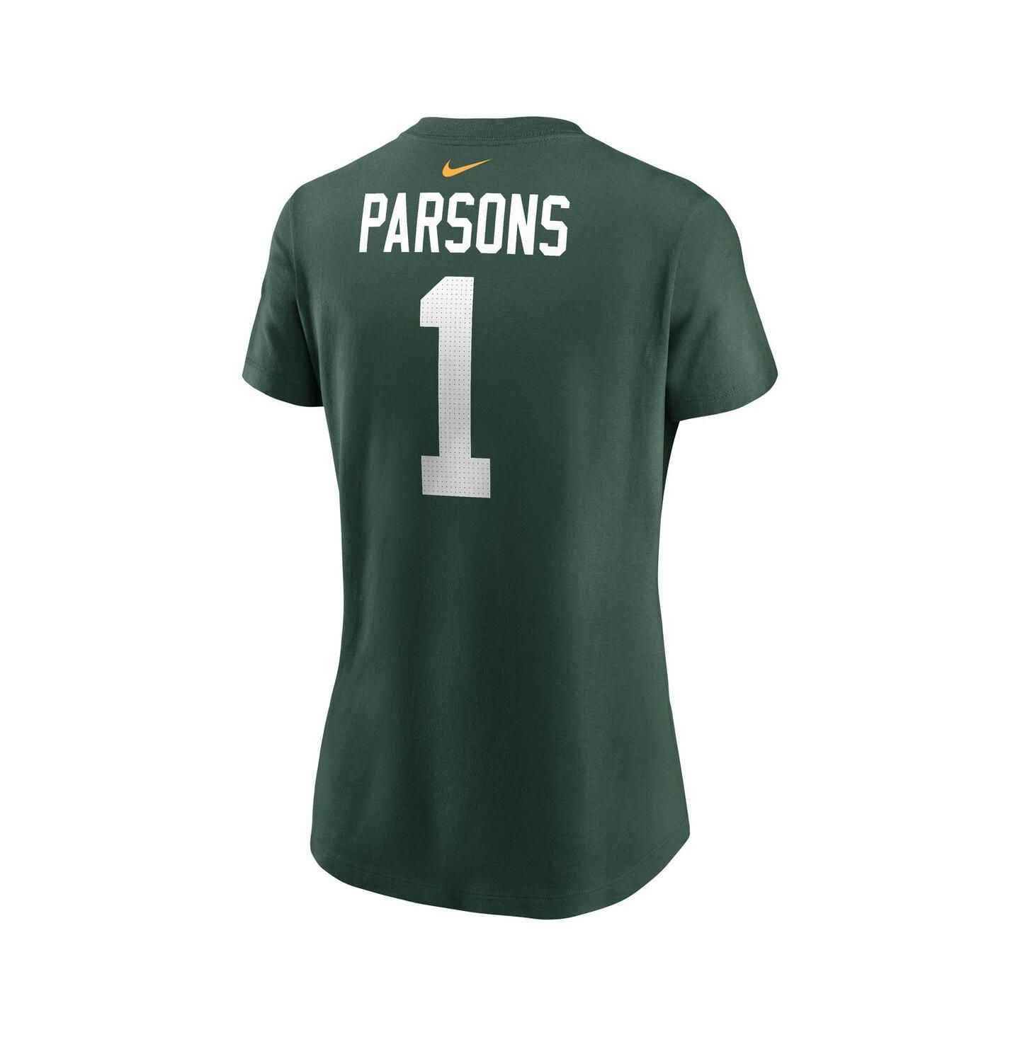 Женская футболка Nike Micah Parsons Green Green Bay Packers Name & Number — фото 3