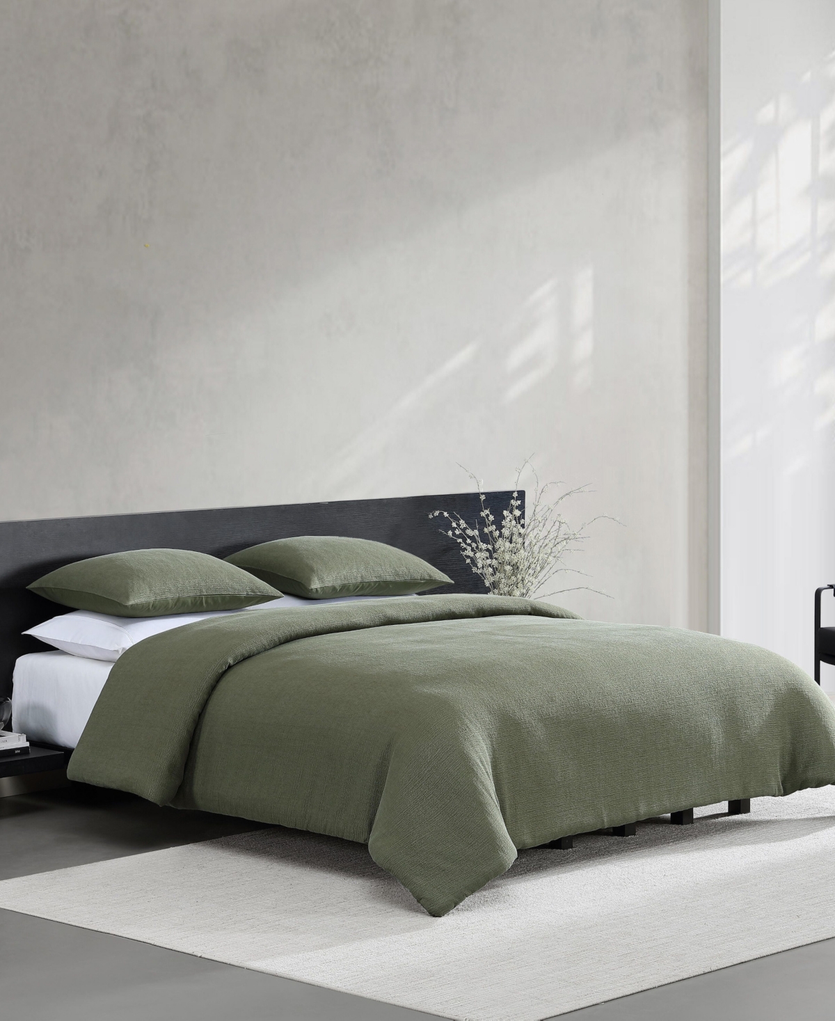 Vera Wang Carved Lines Matelasse 3-Pc. Duvet Cover Set