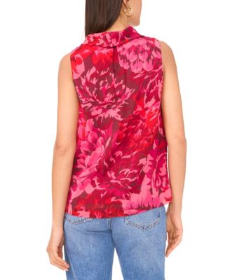 Women's Floral Print Sleeveless Top