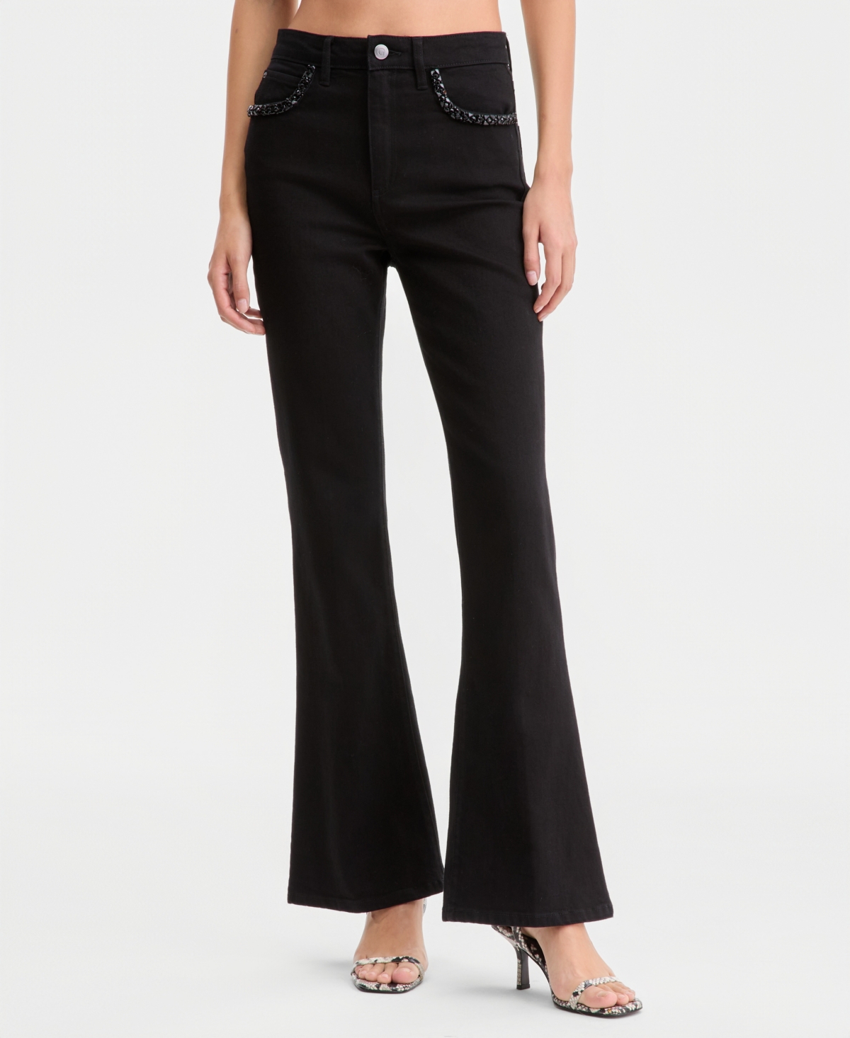 Guess Women's Belle High-Rise Flare Jeans