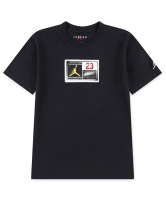 Jordan Big Boys' 8-20 Stencil Tag Short-Sleeve T-Shirt - Macy's