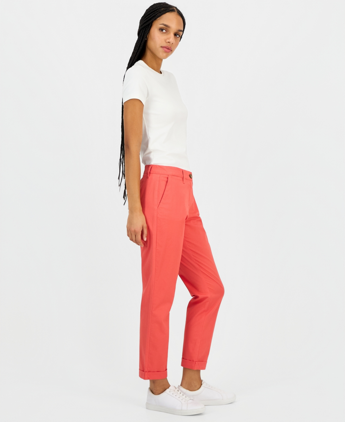 Nautica Jeans Women's Montauk Mid-Rise Chino Pants