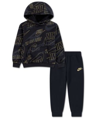 Nike - Boys 4-7 2-Piece Sportswear Glow With Me Lightweight Pull-On Hoodie and Pants Set
