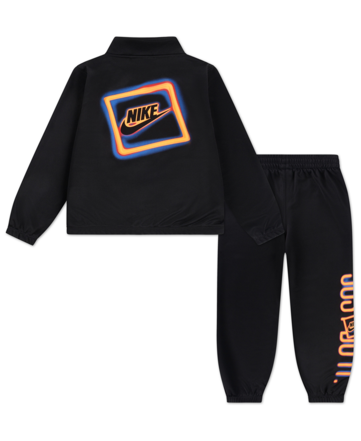 Nike Boys 4-7 2-piece Sportswear Tech Fleece Full-zip Jacket And Pants Set In Black