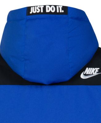 Boys 4-7 Outdoor Woven Hooded Color Blocked Jacket