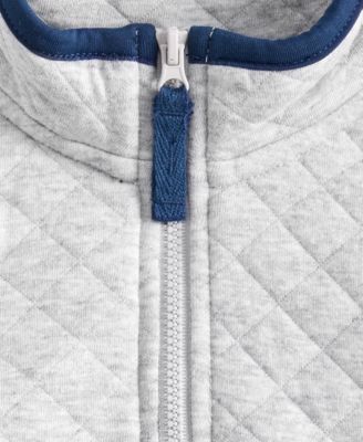 Little & Big Boys Quilted Quarter-Zip Jacket, Macy's Exclusive